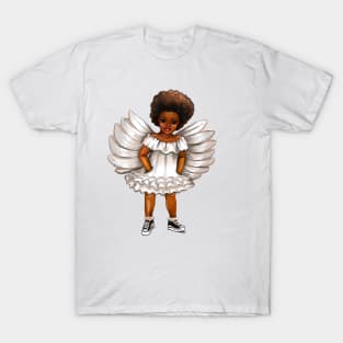 The Best Gift ideas 2022, lil angel.... afro baby angel  - curly Afro Hair T-Shirt